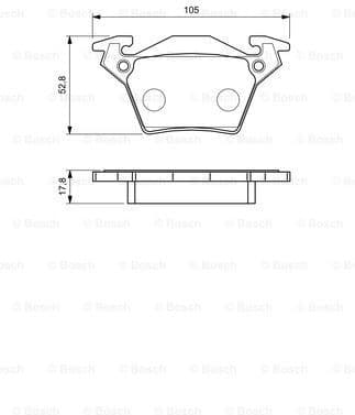 Brake Pad Set, disc brake 0986460002 - image 7