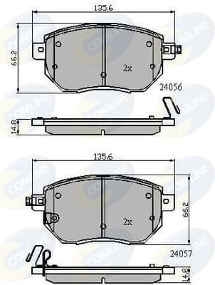 Brake pads front CBP31745