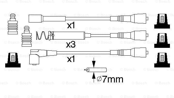 Ignition Cable Kit 0986356801 - image 5