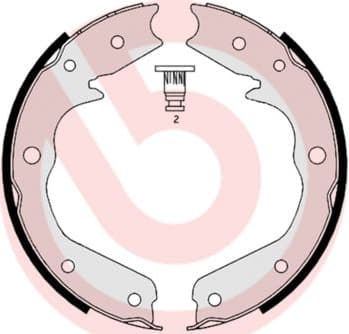 Brake Shoe Set, parking brake ESSENTIAL LINE S59527