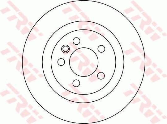 Brake Disc TRW SINGLE DF4343S - image 2