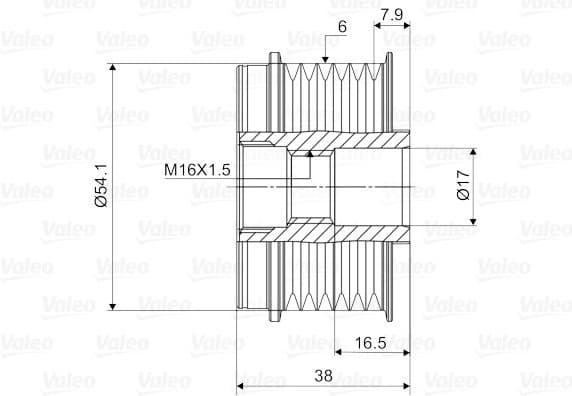 Alternator Freewheel Clutch VALEO NEW SPARE PART 588006 - image 2