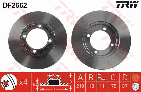 Brake Disc DF2662