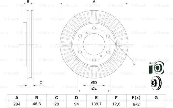 Brake Disc 0986479704