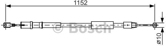 Cable Pull, parking brake 1987482025