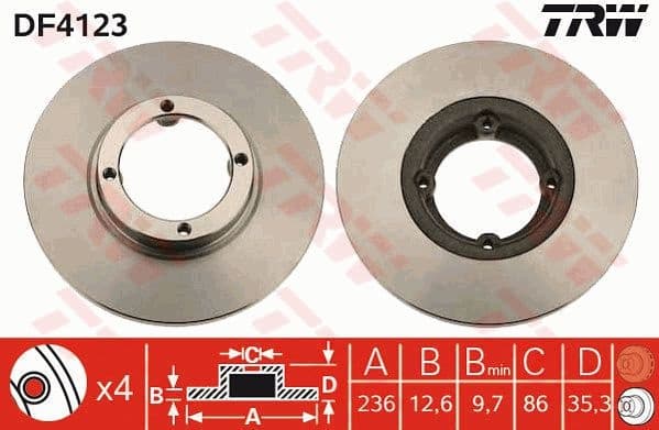 Brake Disc DF4123