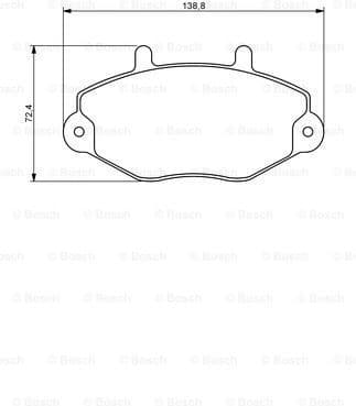 Brake Pad Set, disc brake 0986494289 - image 8