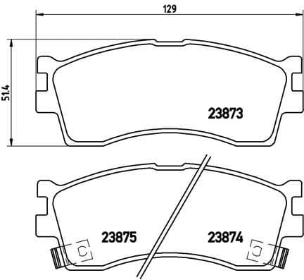 Brake Pad Set, disc brake PRIME LINE P30016