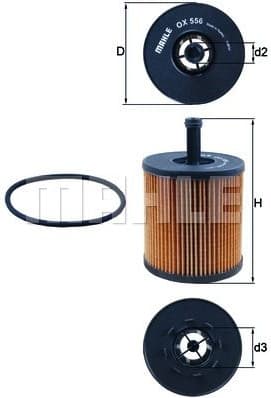 Filter oil OX556D