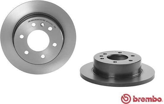 Brake discs kit rear, (2pcs), Top Quality 08.9509.11 - image 2
