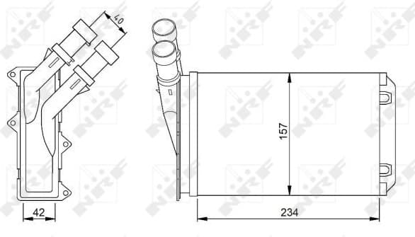 Heat Exchanger, interior heating 54308