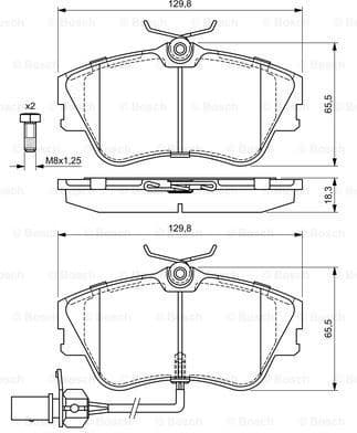 Brake Pad Set, disc brake 0986424672 - image 7