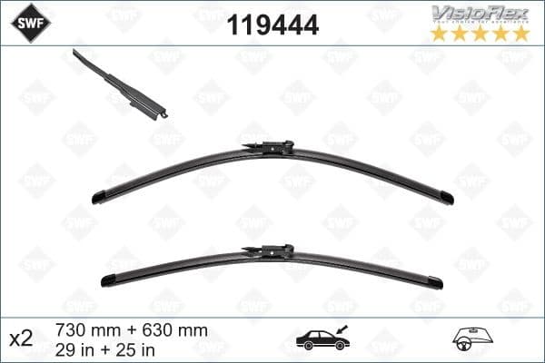 Wiper Blade DAS ORIGINAL SET 119444
