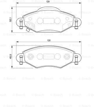 Brake Pad Set, disc brake 0986424788 - image 6