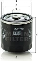 Oil Filter MW712
