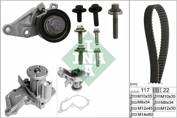 Water Pump & Timing Belt Kit 530014030