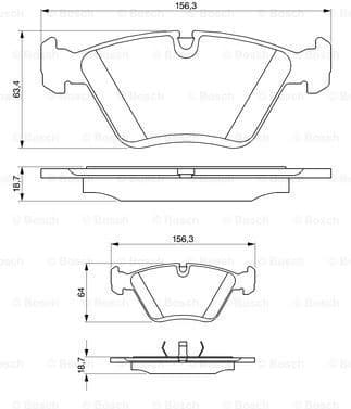 Brake Pad Set, disc brake 0986424351 - image 7