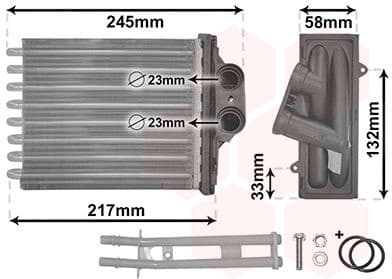 Heat Exchanger, interior heating *** IR PLUS *** 17006304