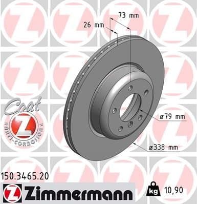 Brake Disc COAT Z 150.3465.20