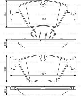 Brake Pad Set, disc brake 0986494117 - image 7