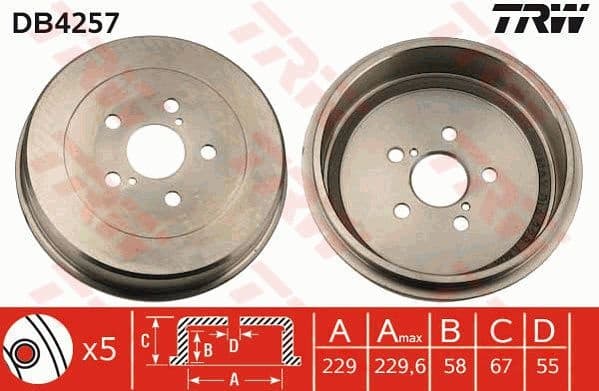 Brake Drum DB4257