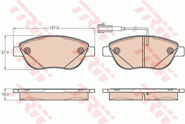 Brake Pad Set, disc brake GDB2001