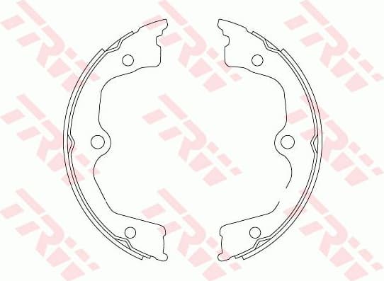 Brake Shoe Set, parking brake GS8821