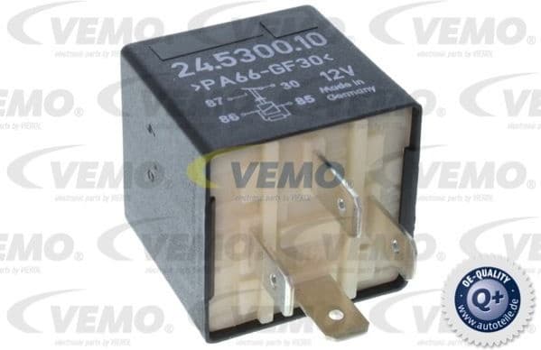 Relay, fuel pump Q+, original equipment manufacturer quality MADE IN GERMANY V15-71-0018