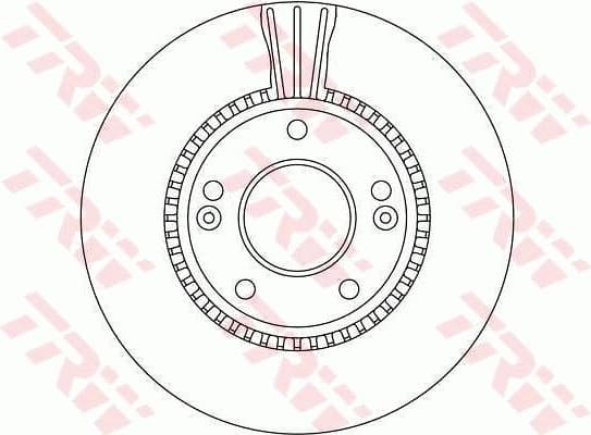 Brake discs kit front (2pcs), Top Quality DF4283 - image 3