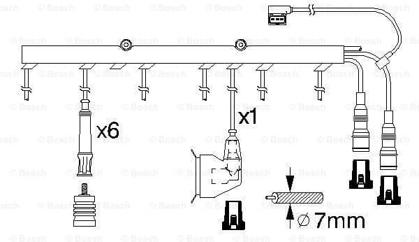 Ignition Cable Kit 0986356323 - image 5