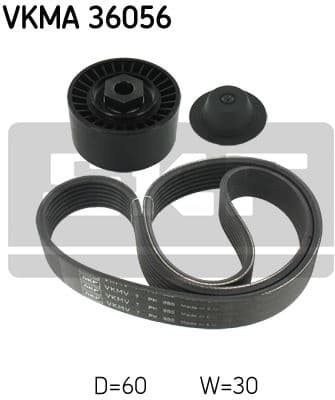 V-ribbed Belt Set VKMA 36056