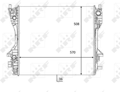 Radiator, engine cooling 59060