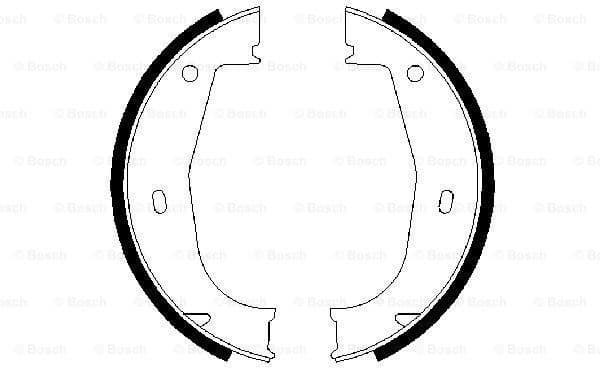 Brake Shoe Set, parking brake 0986487520