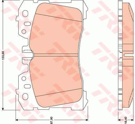 Brake Pad Set, disc brake GDB3473