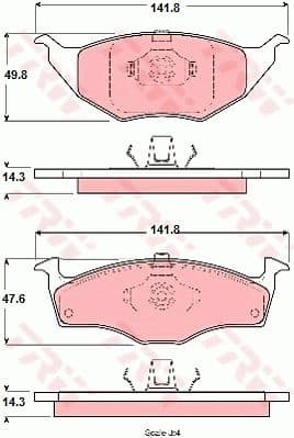 Brake Pad Set, disc brake GDB1375