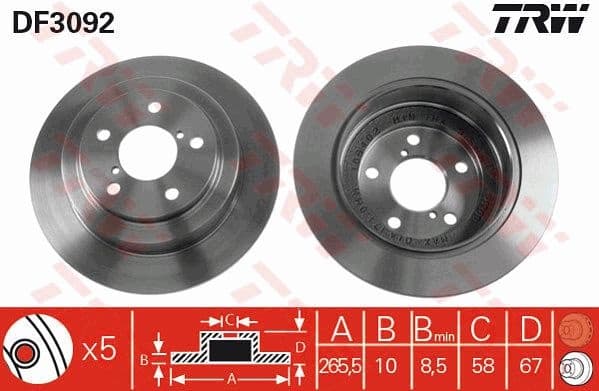Brake Disc DF3092