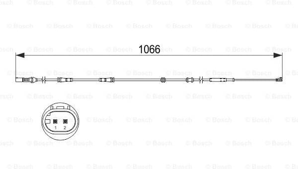 Warning Contact, brake pad wear 1987473501 - image 2