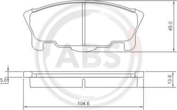 Brake Pad Set, disc brake 37058