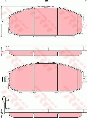 Brake Pad Set, disc brake GDB3361