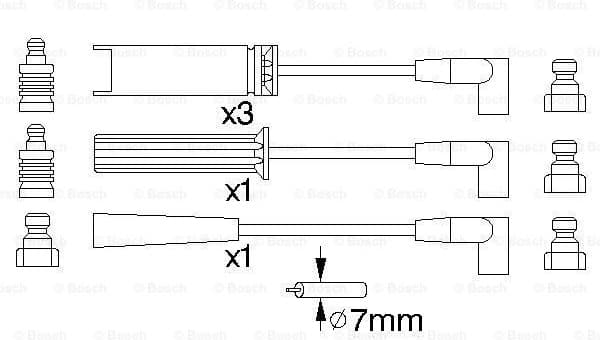 Ignition Cable Kit 0986356739 - image 5