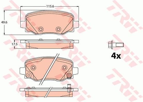 Brake Pad Set, disc brake GDB2116