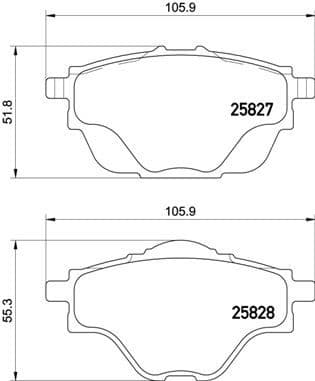Brake Pad Set, disc brake PRIME LINE P61124