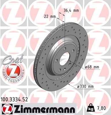 Brake Disc SPORT BRAKE DISC Z 100.3334.52