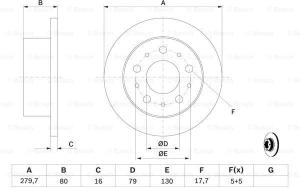 Brake Disc 0986479316 - image 5
