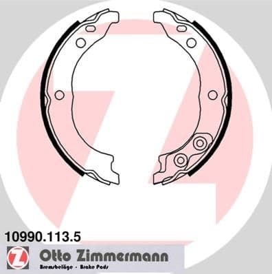Brake Shoe Set, parking brake 10990.113.5