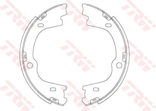 Brake Shoe Set, parking brake GS8003 - image 2