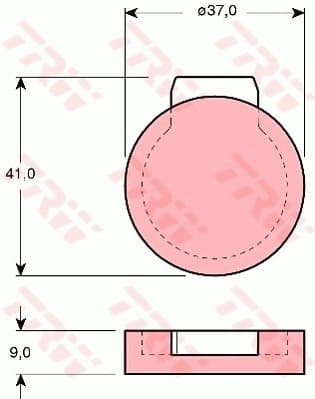 Brake Pad Set, disc parking brake GDB272