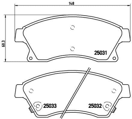 Brake Pad Set, disc brake PRIME LINE P59076