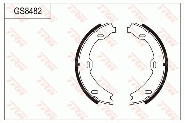 Brake Shoe Set, parking brake GS8482 - image 2