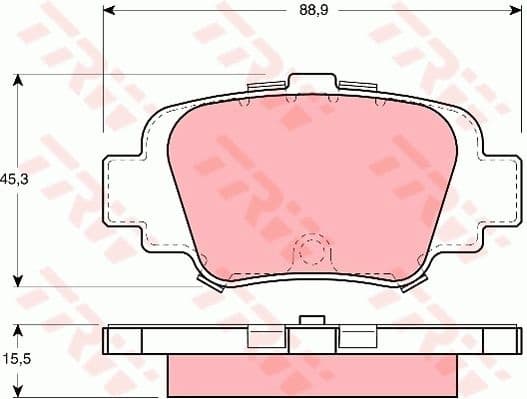 Brake Pad Set, disc brake GDB1060